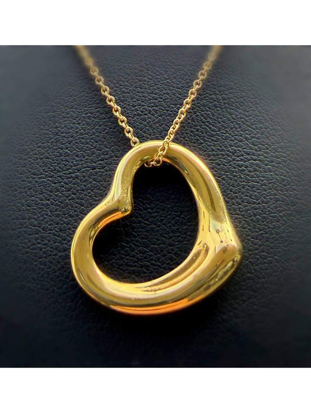 Tiffany & Co. Elsa Peretti Open Heart 18k Yellow Gold